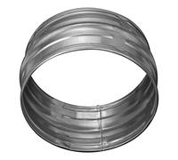Galvanized Metal 8" / 200 mm Couplings for Ducts - Pipe Connection - Dryer Vent Coupler - Rigid Metal Hose Extension