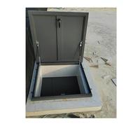 Galvanized Metal Attic Hatch Cover, Rainproof & Anti-Theft Roof Hatch with Lockable Handle, Commercial Property Roof Hatch Cover, Basement Cellar Stairs Outlet Lid(70x85cm/27.6x33.5in)