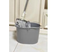 Galvanized Metal Mop Bucket 13L litres Large Galvanised Industrial Reinforced Heavy Duty Thick Metal Mop Bucket for Home Office General Cleaning (Grey)
