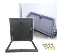 Galvanized Metal Roof Access Hatch with Lock Handle, Durable Attic Lid for Easy Entry, Versatile Roof Outlet Cover, 100x100cm