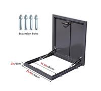Galvanized Powder Coated Steel Roof Hatch,with Pneumatic Support Rod and Handle Switch,Roof Steel Security Door for Warehouse Attic Cellar(31.5in/80cm)