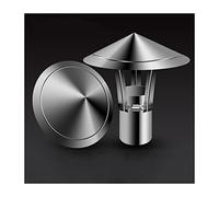 Galvanized Rain Cap, Chimney Cowl Cap,Roof Cap Galvanized Metal,Pipe Rain Cover Protector Cap Galvanized Iron Ending Roof Cowl for Ducting Ventilation Cap,d13cm/5.12in