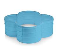 Galvanized Raised Garden Beds Outdoor // 3×3×1 ft Planter Raised Beds for Gardening, Vegetables, Flowers // Large Metal Garden Box (Teal) // Patent Pending Tool-Free Assembly
