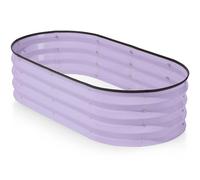 Galvanized Raised Garden Beds Outdoor // 4×2×1 ft Planter Raised Beds for Gardening, Vegetables, Flowers // Large Metal Garden Box (Lavender)