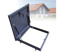 Galvanized Roof Hatch Cover with Aluminum e, Weatherproof Security Door with Handle for Attic Basement Access, Ideal for Home and Commercial Use