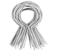 Galvanized SFor Teel Fence For Ties Pack of 100 for ConnecFor Ting Wire For To For T PosFor U PosFor and Y PosFor in OuFor Tdoor Fencing (Circle)