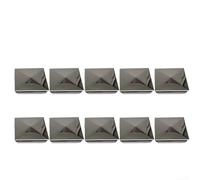Galvanized Stainless Steel Post Cap Stylish Pyramid Cover for Secure Fit and Long Lasting Durability (10pcs 60mm)