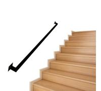 Galvanized Stair Handrail, Non-Slip Indoor/Outdoor Iron Banister, Forged Safety Railing for Stairs, Durable and Secure Hand Grip for Home and Garden