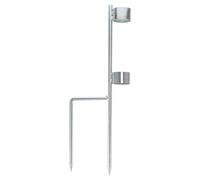 Galvanized Steel 40cm Umbrella Base Support Heavy Du Ground Anchor for Garden Sturdy Patio & Beach Umbrella Holder Stable Fixat for Outdoor Use