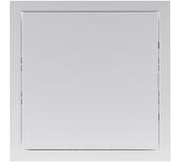 Galvanized Steel Access Panel - 12" x 12" (300 x 300 mm) - Outdoor & Indoor Use - White Polymer Coating - Inspection Hatch - Box Door Lock & Latch
