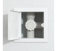 Galvanized Steel Access Panel Aluminum Frame, Ceiling Access Door Panel Spring Loaded, Flush Mount, Dustproof Inspection Panel for Plumbing/Wiring/Security(12x14in/30.5x35.6cm)