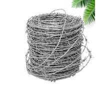 Galvanized Steel Barbed Wire 1.8mm 150m Anti Rot Fencing for Balcony Gar Craft Projects Securi Solut Perfect for and Baseball Bat Crafting