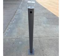 Galvanized Steel CCTV Security Camera Mount Bracket Pole, 1.6ft 3.3ft 3.9ft 4.9ft Surveillance Cameras Ground Stand, Weatherproof Monitor Post(Dark Grey,1m/3.3ft)