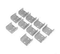 Galvanized Steel Clips 10 Pack for Fence Panels and Trellis Attachment to Timber Posts Suitable for 32mm, 35mm, 45mm, 50mm Panel Thickness (32mm)