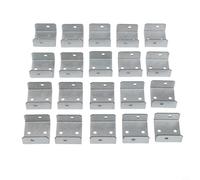 Galvanized Steel Clips Fastening Rust-Resistant for Trellis Timber Posts - 20-Pack to 50mm Thickness Compatibility Fence 32mm Secure Panel Hardware(32)
