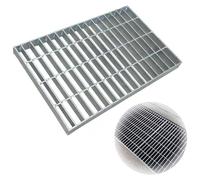 Galvanized Steel Drain Grate, Heavy Duty Sewer Grate, Trench Drain Cover for Garages, Parking Lots, Parks and City Roads(45 * 100cm/18 * 40in)