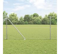 Galvanized Steel Fence Posts with Stake - Garden & Construction Materials for Secure Outdoor Fencing Projects Heavy-Duty Rust-Resistant Easy Installation