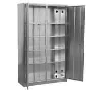 Galvanized Steel Floor Cabinet 4-Shelf Extra-Wide