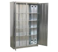 Galvanized Steel Floor Cabinet 4-Shelf Extra-Wide - Sealey GSC110385 New