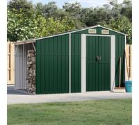 Galvanized Steel Garden Storage Shed - Durable Metal Tool Bunker with Sloping Roof, Perfect for Storing Logs, Coal & Outdoor Equipment