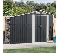 Galvanized Steel Garden Storage Shed - Durable Metal Tool Bunker with Sloping Roof, Perfect for Storing Logs, Coal & Outdoor Equipment