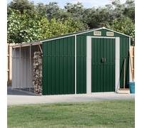 Galvanized Steel Garden Storage Shed - Durable Metal Tool Bunker with Sloping Roof, Perfect for Storing Logs, Coal & Outdoor Equipment
