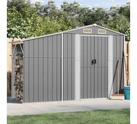 Galvanized Steel Garden Storage Shed - Durable Metal Tool Bunker with Sloping Roof, Perfect for Storing Logs, Coal & Outdoor Equipment