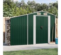 Galvanized Steel Garden Storage Shed - Durable Metal Tool Bunker with Sloping Roof, Perfect for Storing Logs, Coal & Outdoor Equipment