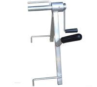 Galvanized Steel Hose Winder 35cm Dual Bearing System(Silver) | Collapsible design, 40x35x13cm size, fits car trunks, sheds, easy transport, space saving storage