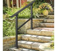 Galvanized Steel il for Indoor/Outdoor Stairs - 59inch Transition Railing for Balustrade Protection in Terraces Corridors Gardens Homes (C150cm)