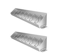 Galvanized Steel Livestock Feeder Pan, No Waste Design for Efficient Farm Animal Feeding, Durable Outdoor Trough for Horses and Cattle
