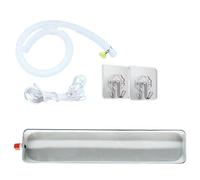 Galvanized Steel Portable AC Drip Pan with Drain PipePerfect for Window & Split ACs Heat Pumps152x12CM Oil Change Solution Prevents Leaks Durable Design