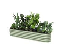 Galvanized Steel Raised Garden Bed Kit, Weatherproof and Rustproof Construction for Outdoor Planting