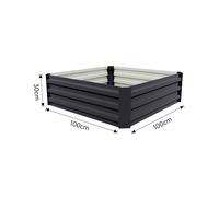 Galvanized Steel Raised Garden Bed Planter Box