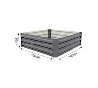Galvanized Steel Raised Garden Bed Planter Box