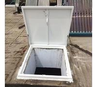 Galvanized Steel Roof Hatch Cover, 20x20 to 36x36 Inch, Rainproof Attic Access Door, Secure Emergency Roof Access Hatch, Durable Roof Access Solution (28x28in)