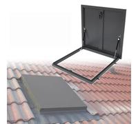 Galvanized Steel Roof Hatch Hardware Kit with Screws, Weatherproof Covers for Patio Pergola Cellar, Durable Ceiling Access Door Solution