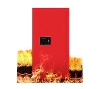 Galvanized Steel Safety Cabinet for Hazardous Storage, Fire Safety Manual Door, Flammable Storage for Commercial Industrial Use