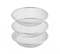 Galvanized Steel Soil Sieve Kit 30cm 5-Piece Set with Multiple Mesh