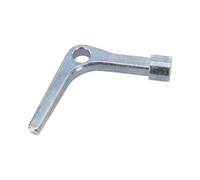 Galvanized Steel Square Socket Lock, 7mm/8mm Budget Door Latch Panel Lock for Furniture Cupboards, Hardened Spring Cabinet Lock, Silver