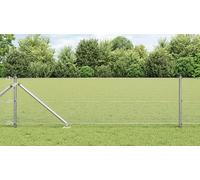 Galvanized Steel Welded Wire Fence 0.6x50m with 13 Anchor Stakes - Perfect for Garden Enclosure, Gate, and Panel Fencing Solutions