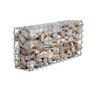 Galvanized Stone Wire Gabion Fence Garden Wall Metal Wire Mesh 10x10cm - Ideal for Landscaping & Outdoor Decoration Strong Rock Retaining Walls