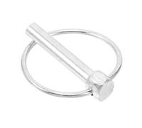Galvanized Trailer Hitch Pin with Ring for Utility Trailer | Carbon Steel, Zinc Coated Finish, Quick Release Action, for Farm Work and Rv Towing