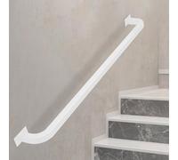 Galvanized White Industrial il Non-Slip Safety il for Stairs Wall-Mounted Support Bar with Accessories 510cm Safety Grab Rail for Hallways
