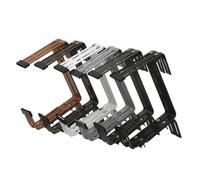 Galvanized White Planter Holder Flower Box Flower Pot Balcony Top