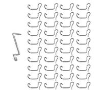 Galvanized Wire Fence Tightener 20/30 / 40Pcs, Heavy Duty Tension Grip & Clamps for Farm Pasture Ranch Installation Fence Wire Tightener Tool Set with Tension Handle Heavy Duty Kirsite Plated