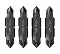 Galvanox #1 & #2 Phillips Replacement Double-Ended Flat Bits for Leatherman Multi-Tools (4 Pack)