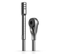 Galvanox Flat-End Ratchet and Bit Extender Set for Multi-Tools, Designed for Use with Leatherman Models, Ratcheting Bit Driver (Silver)