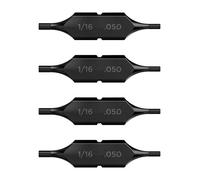 Galvanox Hex 1/16" - 0.050" Double Sided Replacement Bits for Leatherman Multi-Tools (4 Pack)