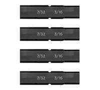 Galvanox Hex 7/32" - 3/16" Double Sided Screwdriver Replacement Bits for Leatherman Multi-Tools (4 Pack)